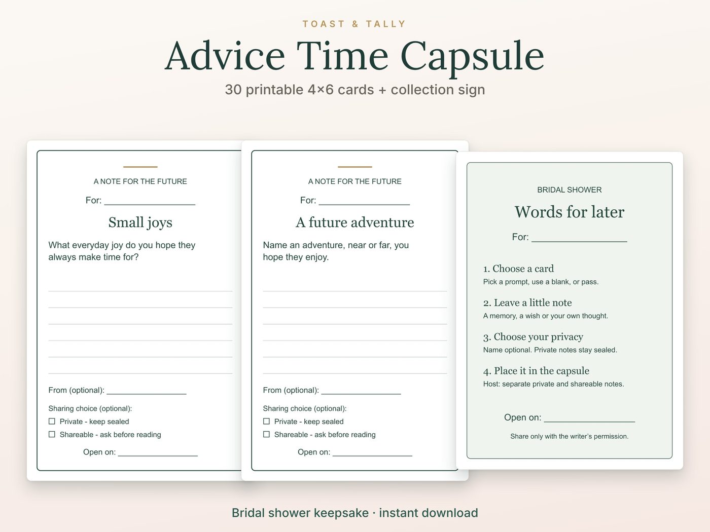 Words to keep for later