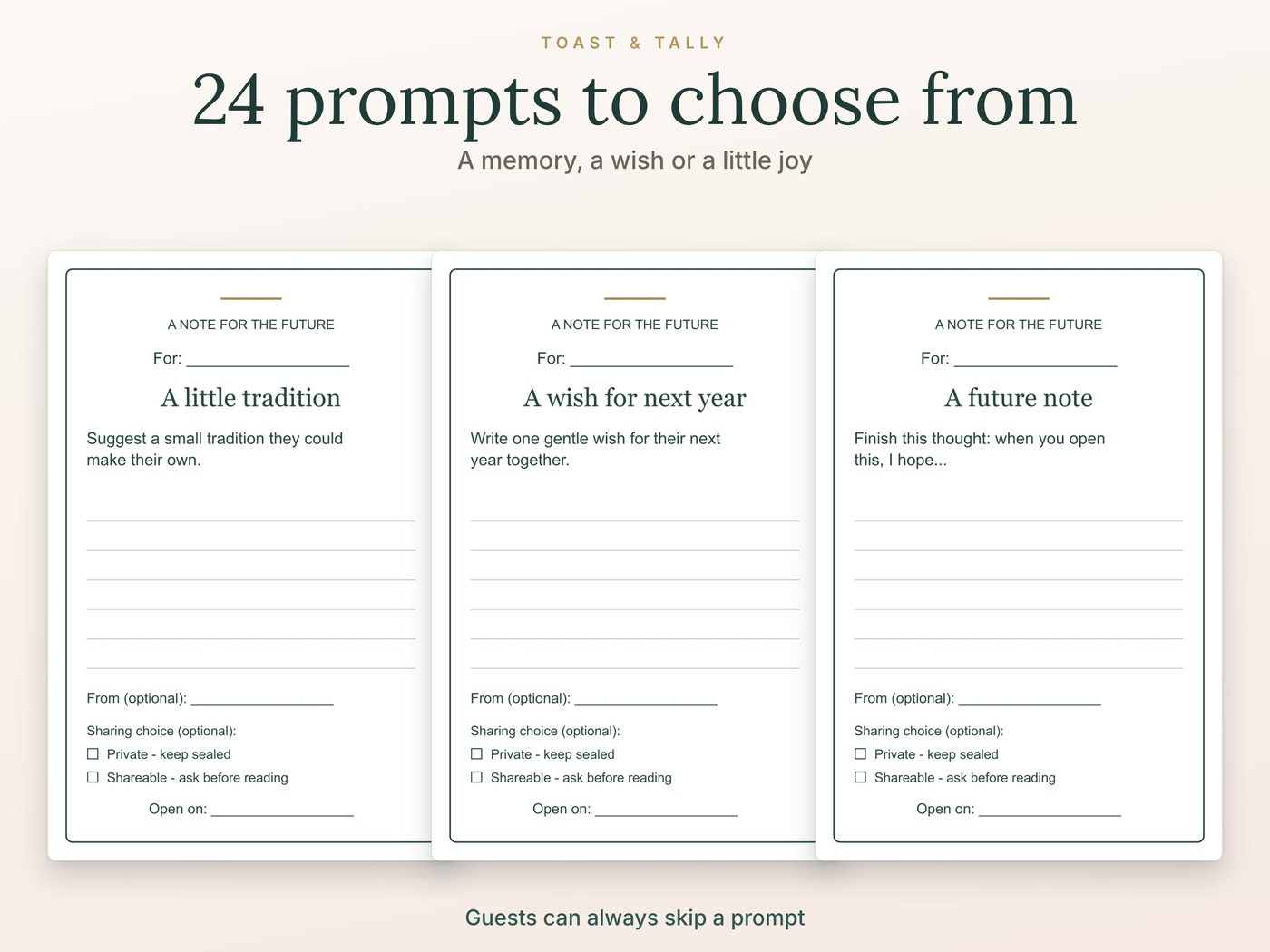 Bridal Shower Advice Time Capsule Card Kit photo 2