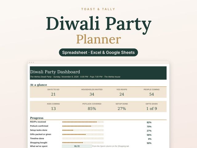 Diwali Party Planner