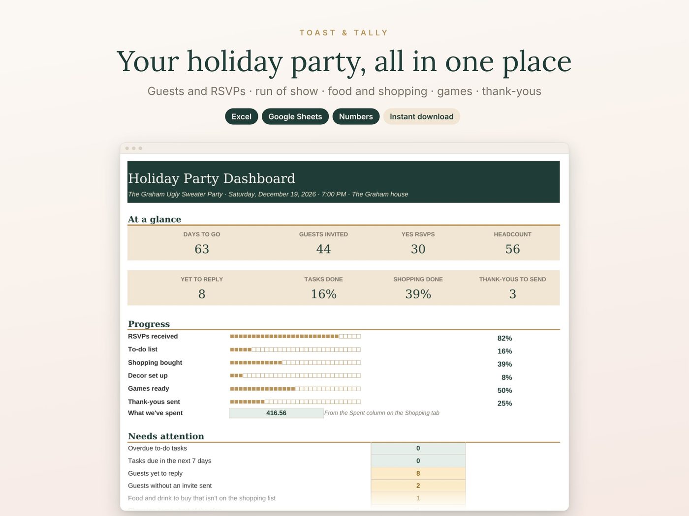 Your holiday party, all in one place