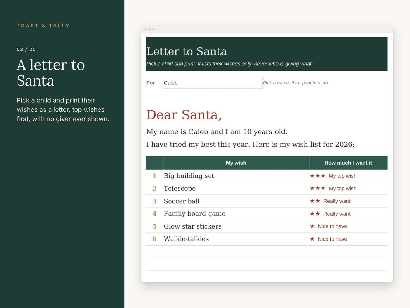 Kids' Christmas Wish List & Santa Gift Tracker photo 3