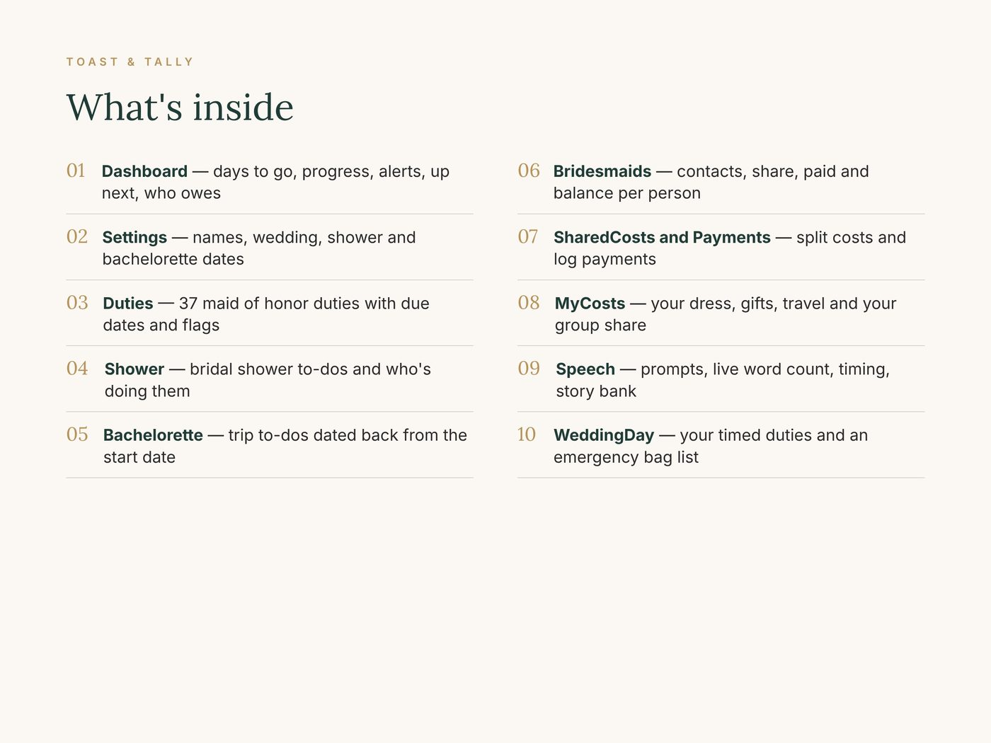 Maid of Honor Planner photo 7