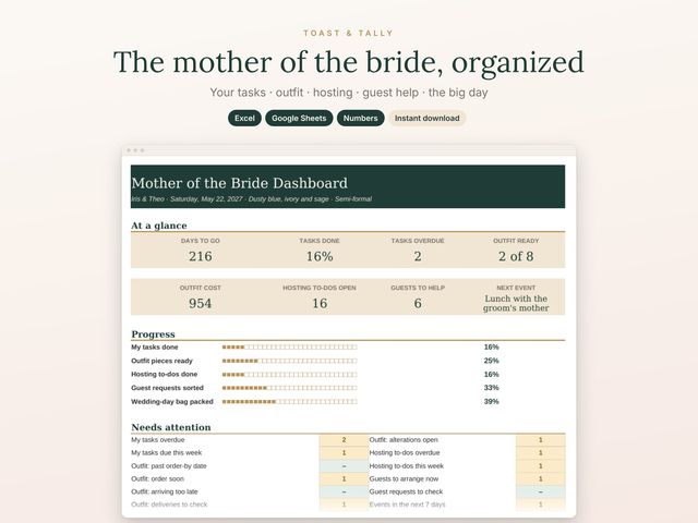Mother of the Bride Planner