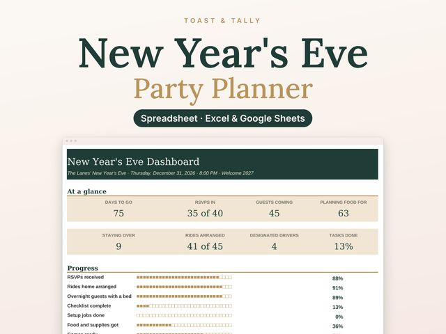 New Year's Eve Party Planner
