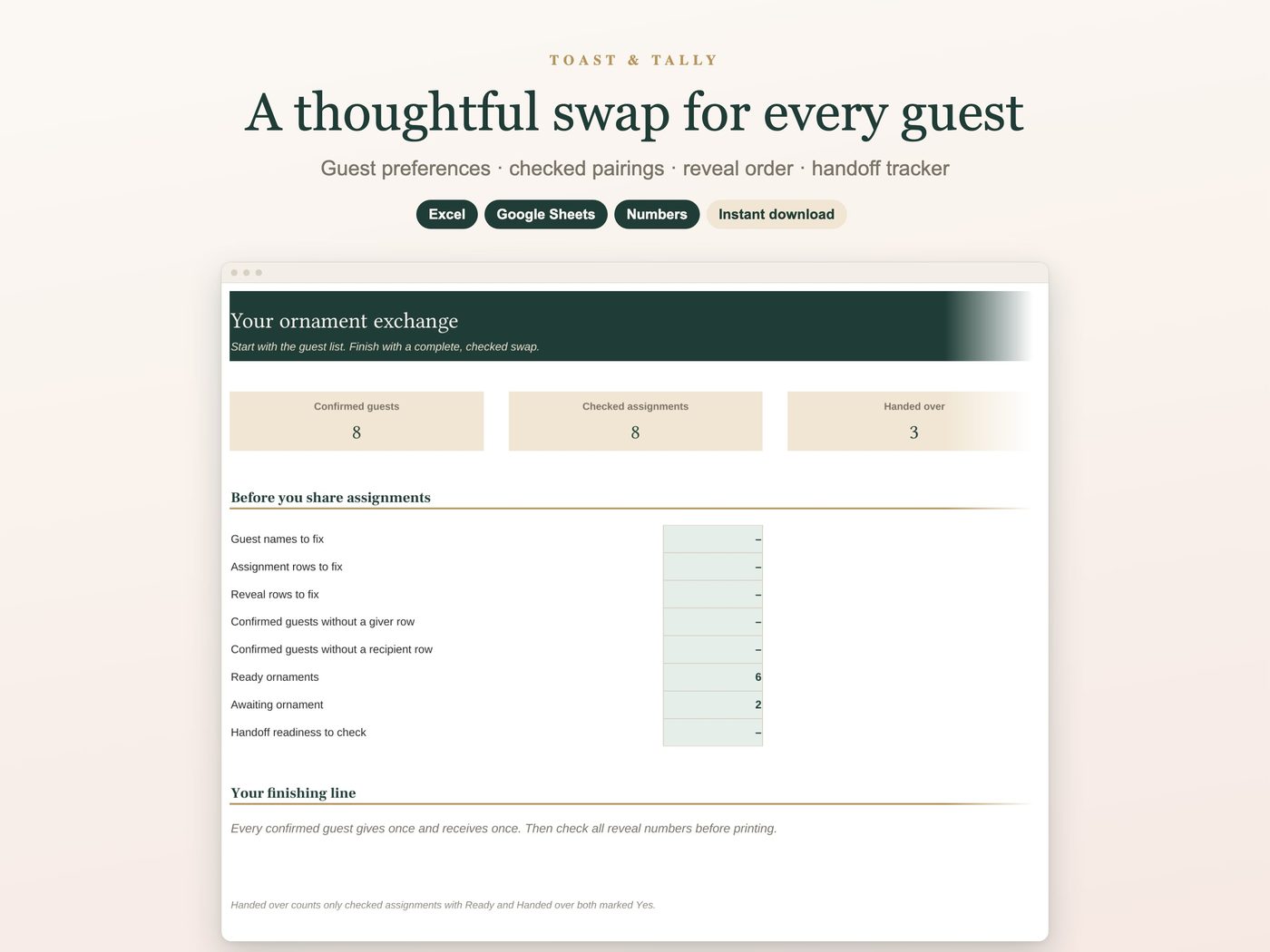 A thoughtful swap for every guest