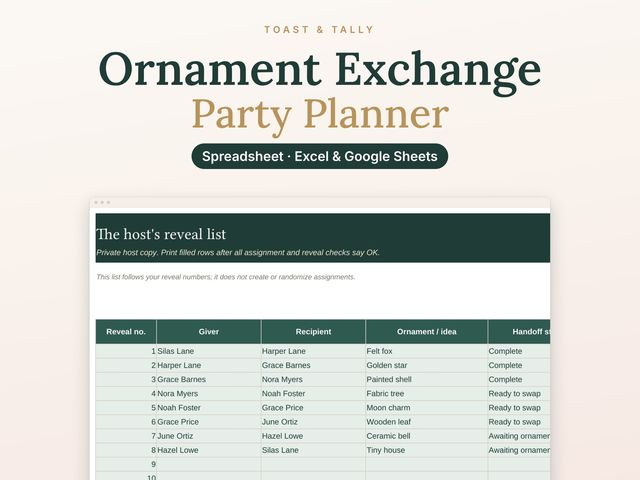 Ornament Exchange Party Organizer