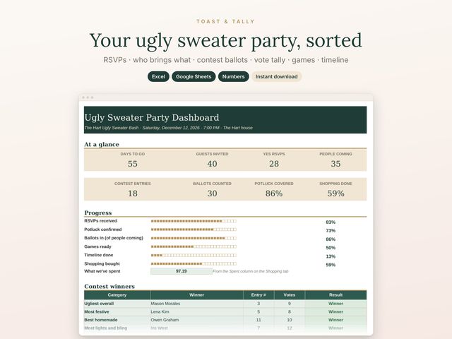 Ugly Sweater Party Planner