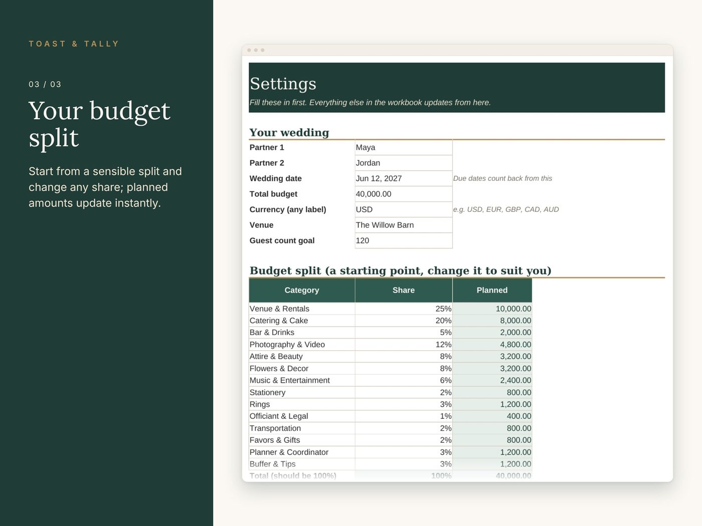Wedding Budget Tracker photo 3