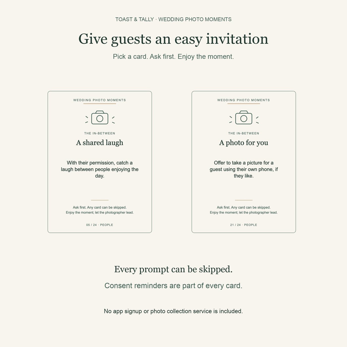 Wedding Guest Photo Challenge Cards photo 2