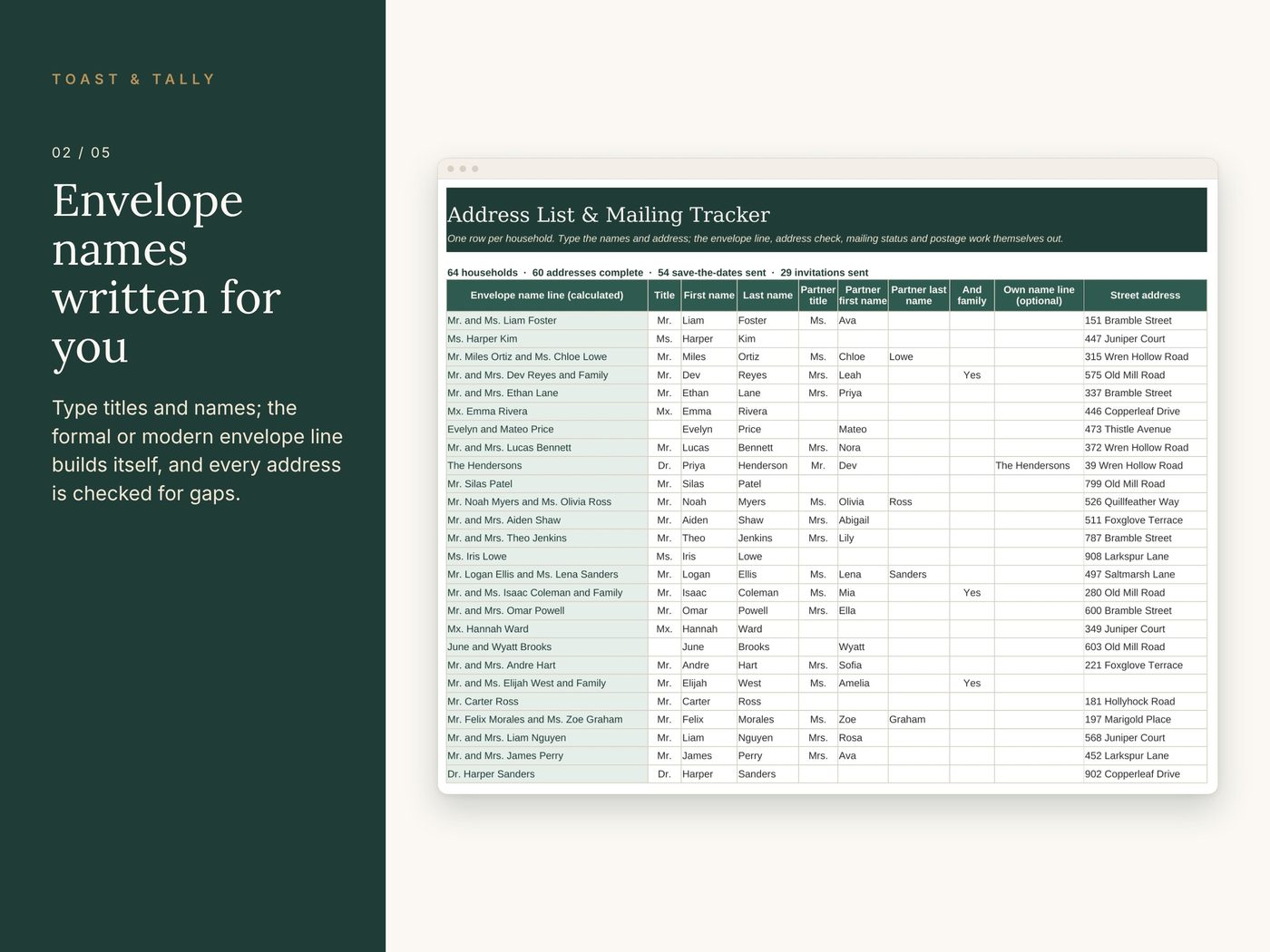 Wedding Invitation & Address Tracker photo 2