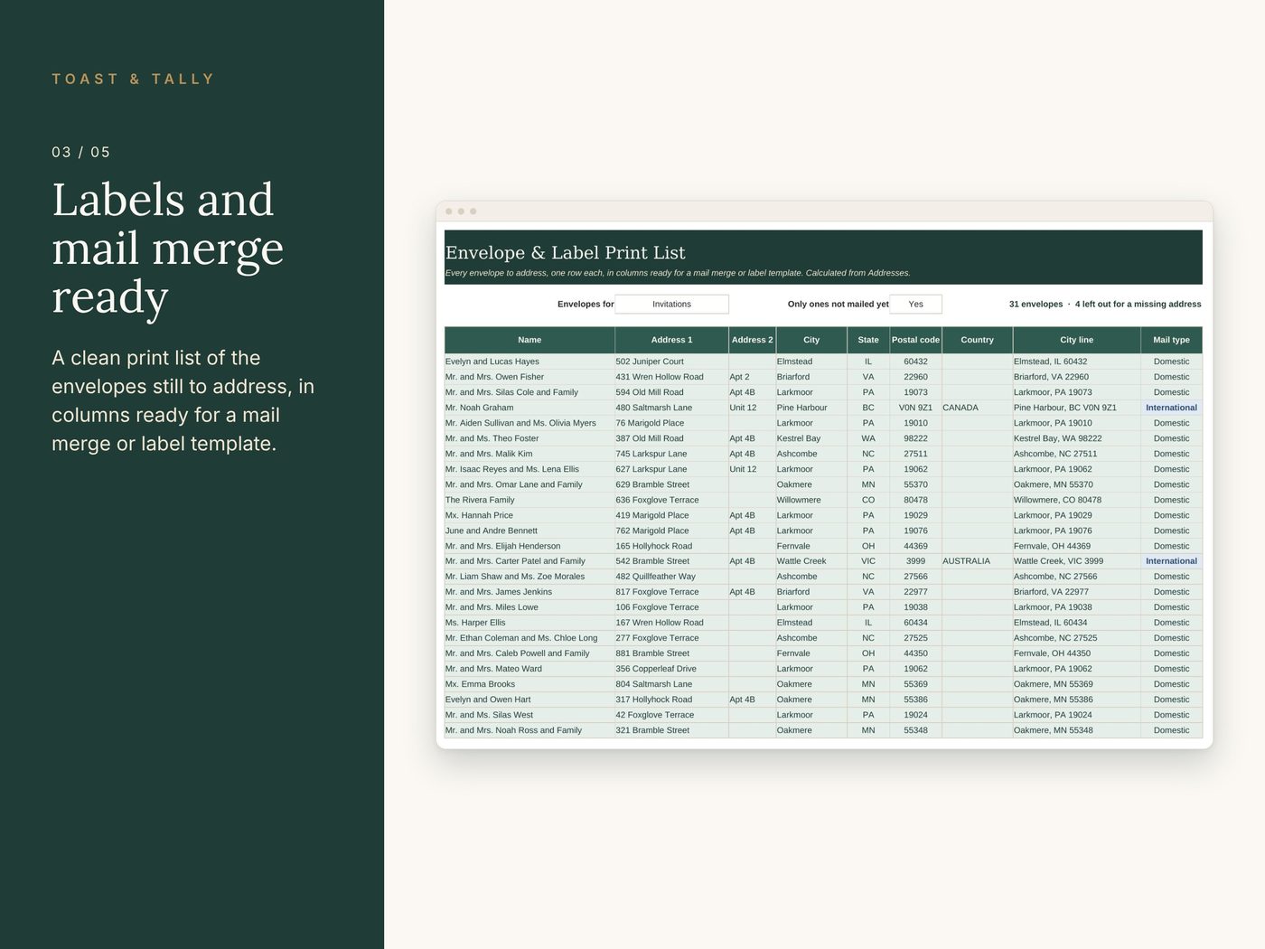 Wedding Invitation & Address Tracker photo 3