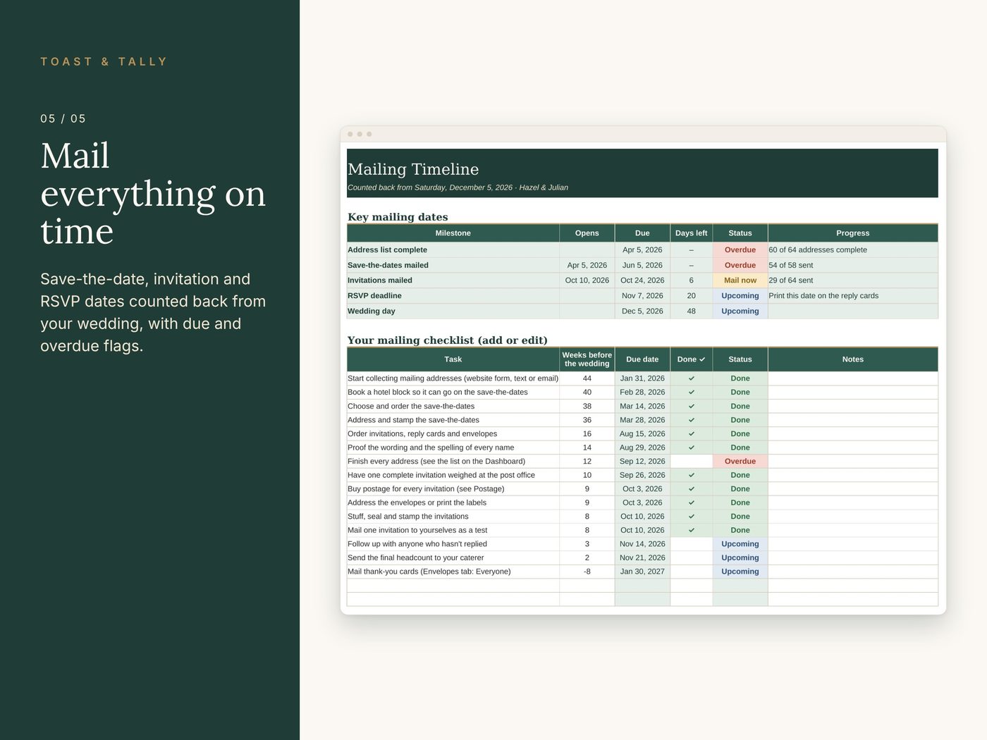 Wedding Invitation & Address Tracker photo 5
