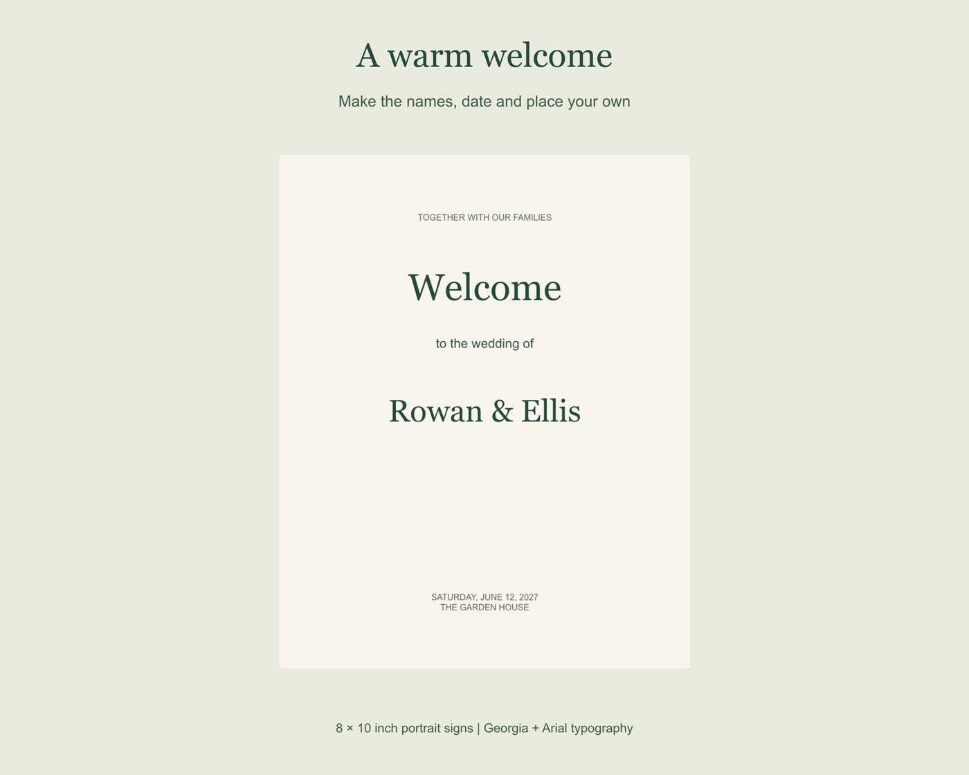 Wedding Reception Sign Kit photo 1