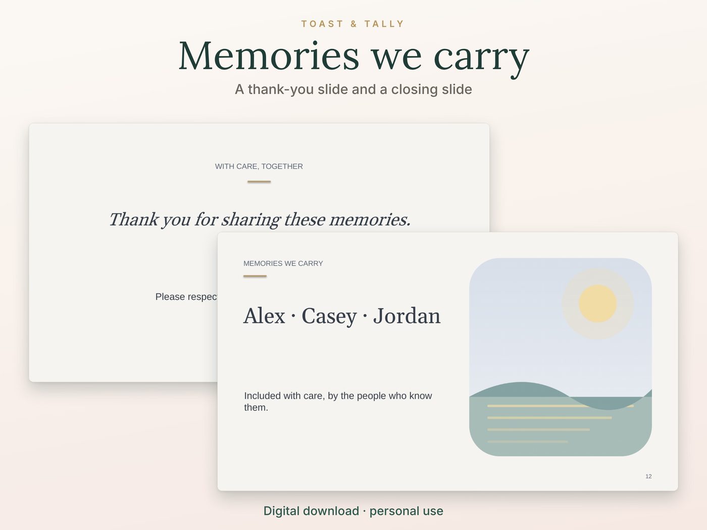 Wedding Remembrance Tribute Deck photo 6