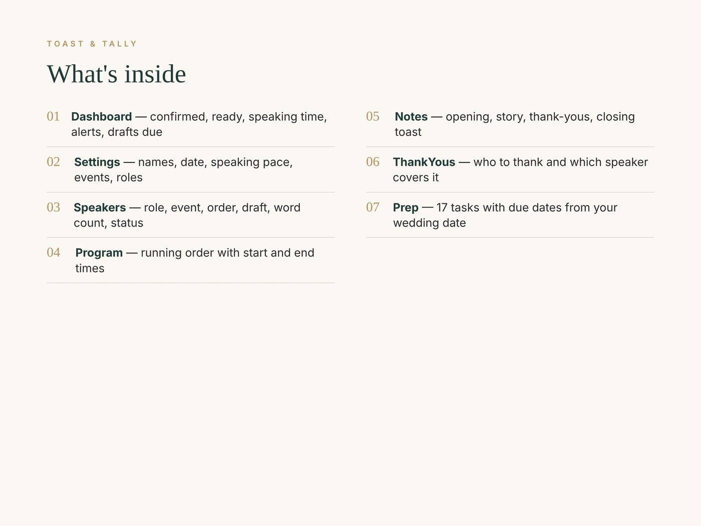 Wedding Speech & Toast Planner photo 6